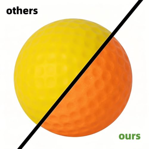 ZenNex Orange Foam Golf Practice Balls 120 Pcs with Impact-Resistant Design
