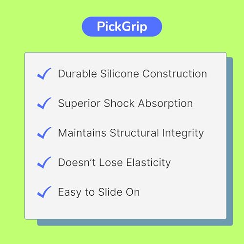 PickGrip Pickleball Paddle Grip - Black Standard & Elongated Overgrip with Shock Absorbing Comfort