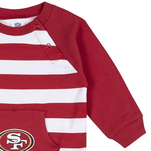 NFL Baby Boys Footless Coverall Pajama - San Francisco 49ers, 0-3 Months