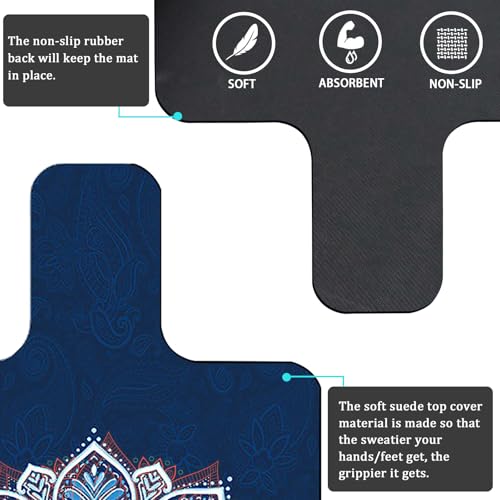 Thickened Non-Slip Pilates Reformer Mat Cover - Blue