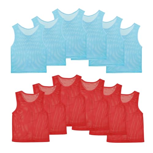 Youth and Adult Mesh Scrimmage Vests for Soccer & Basketball