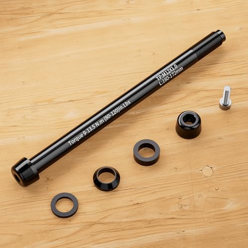 12mm Thru Axle Adapter for Bike Trainers - M12 x 1.0/1.5/1.75, 160-172mm