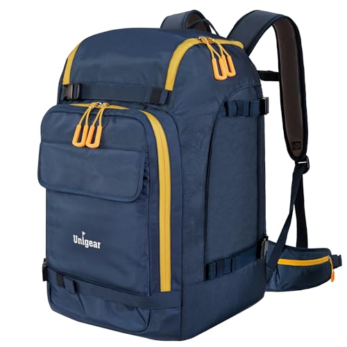 Ski Boot Bag Backpack 50L - Blue for Helmets, Goggles & Gear