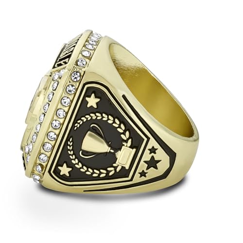 MVP Championship Trophy Ring Award with Display Chain & Stand