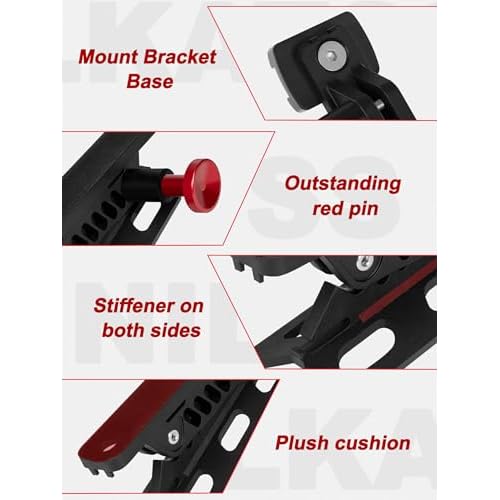 MOLLE Fire Extinguisher Mount Kit - Quick Release Bracket for Tactical Panels, Trucks & Vehicles, Fits 1-2" Slots/Holes - Rigid MOLLE Plate Holder for Fire Extinguisher & Gear Accessories
