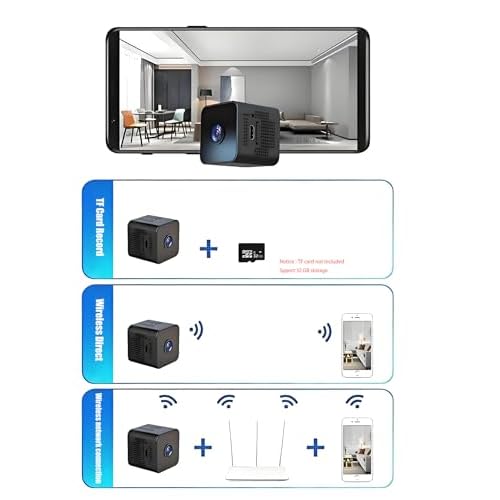 HD Hidden Camera, Wireless Mini spy Camera for Office & Home Security Small Hidden Camera with Night Vision Compatible with Android & iOS