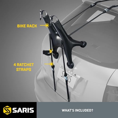Lightweight Trunk Mount Bike Rack – 1-Bike Carrier for Cars & SUVs