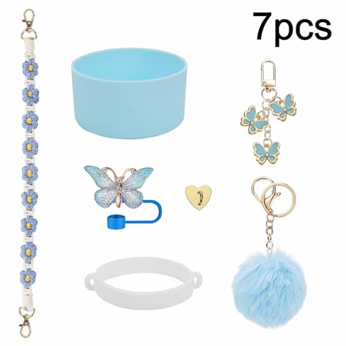 7PCS Tumbler Accessories Set - Blue for Stanley Cup 20oz 30oz 40oz