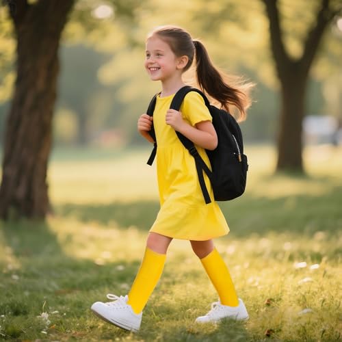 Youth Soccer Tube Socks for Boys & Girls - 7-15 Years - Yellow