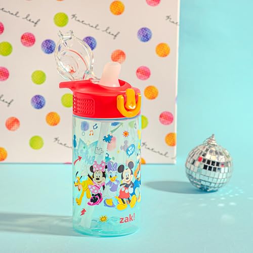 16oz Leak-Proof Straw Kids Water Bottle - Mickey Mouse Design