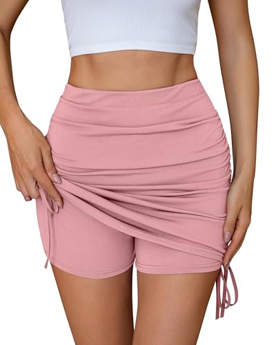 20-Inch Knee Length Casual Skirt for Women - Pink, XX-Large
