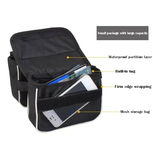 Waterproof Bicycle Frame Bag - Portable Storage for Biking