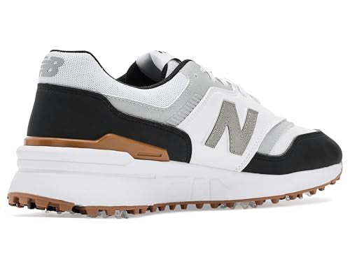 Men's 997 Golf Shoes - Lightweight All-Weather - Size 10 - White/Black