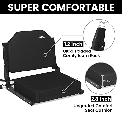 Portable Stadium Seats with Ultra Padded Back Support