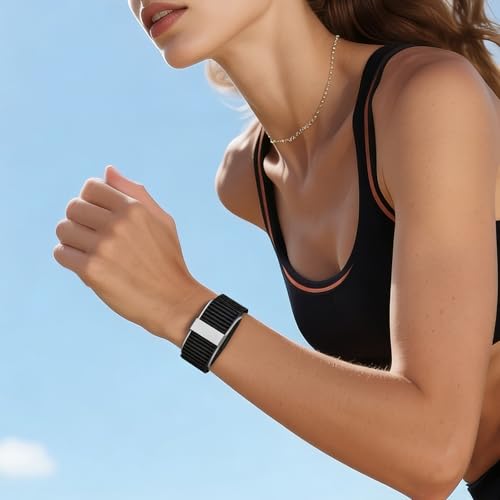 Breathable Nylon Sport Band for Activity Tracker - Adjustable Black