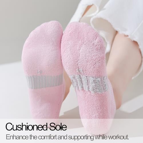 No Show Socks for Women - Low Cut Athletic Invisible Liner, 4 Pairs, White
