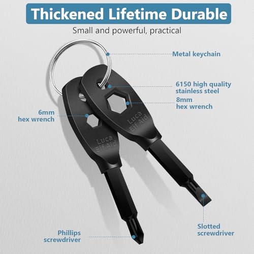4-in-1 Pocket Screwdriver Keychain Multitool - Portable EDC Repair Gadget