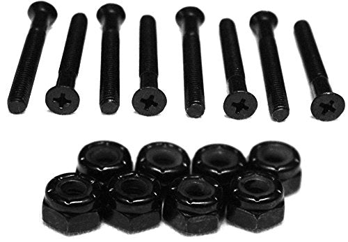 Skateboard Mounting Hardware Set - 8-Piece Nuts & Bolts