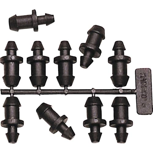 Goof Plugs for Drip Irrigation Tubing - 50-Pack, Black