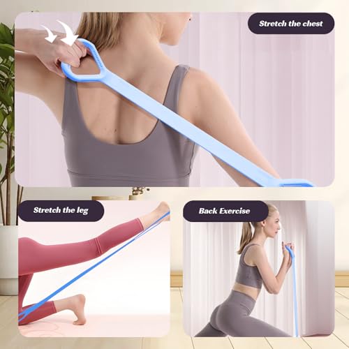 Figure 8 Resistance Bands with Handles - Light Blue