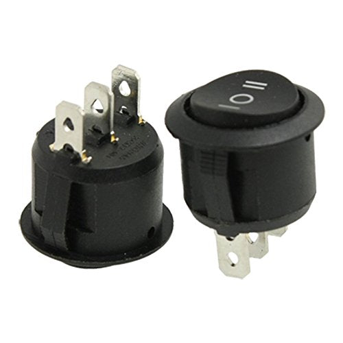 Rocker Switch 10-Pack SPDT ON/Off/On 6A/250V 10A/125V for Auto