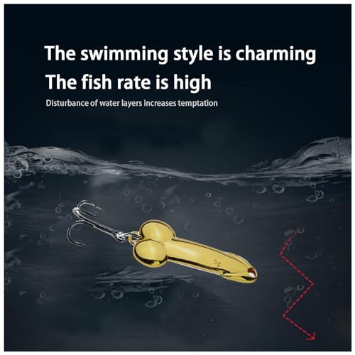 4-Piece Funny Fishing Lure Set - Zinc Alloy Top Water Bass Baits