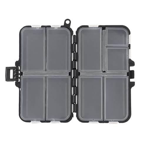 Mini Fishing Tackle Box - 9 Compartment Organizer for Baits