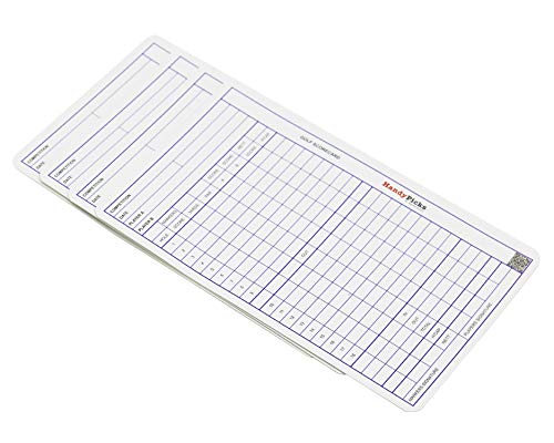 Leather Golf Scorecard Holder with Scorecard Refills | Handy Picks