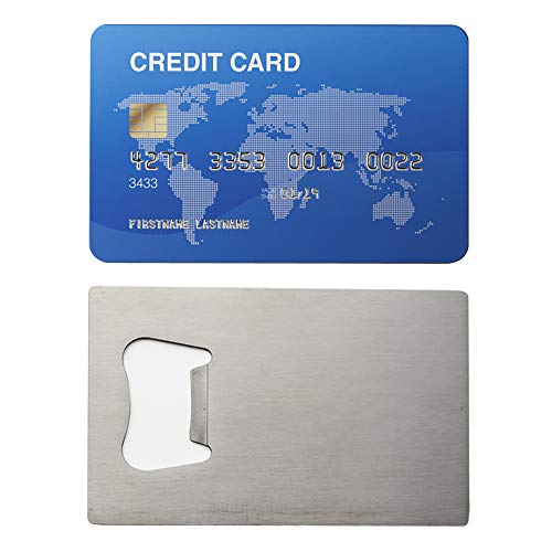 Stainless Steel Credit Card Bottle Opener - 6 Pack