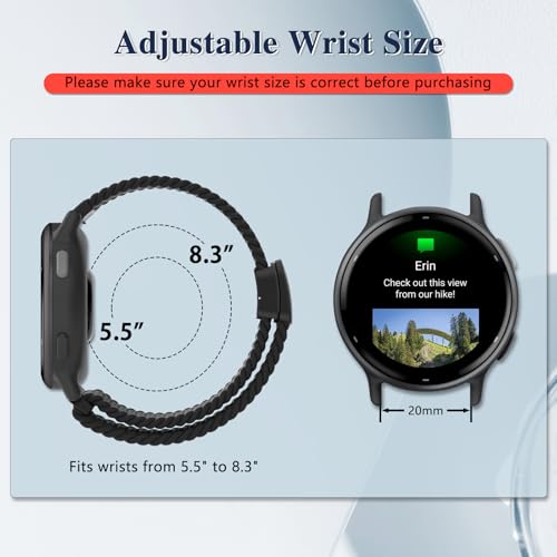 20mm Nylon Band for Garmin Forerunner - Atlantic Blue