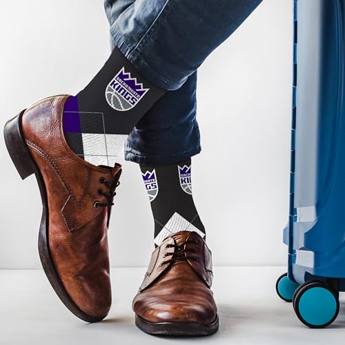 NBA Argyle Remix Dress Socks - Sacramento Kings - One Size