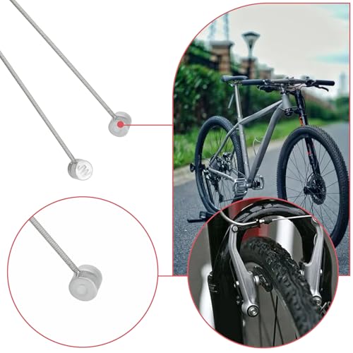 Create Idea 2pcs Bicycle Centre Pull Brake Straddle Wires 110mm Silver