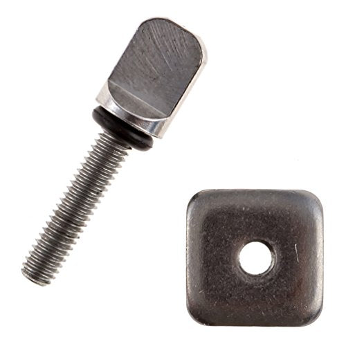 No Tool Stainless Steel Fin Screws - 2 Pack for Longboard & SUP