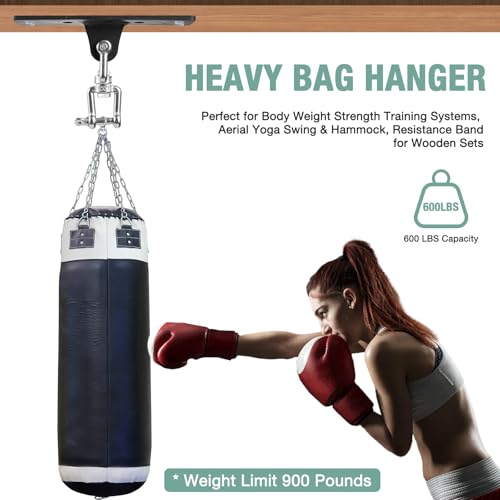 Heavy-Duty Heavy Bag Hangers Brackets with 4-Hole Base, 600lb Capacity