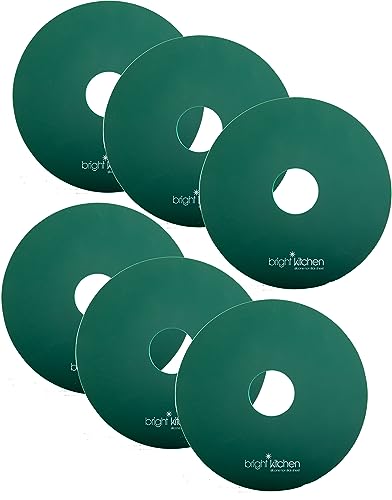Bright Kitchen Silicone Dehydrator Sheets Set of 6, Food-Safe Non-Stick Liner for Nesco Dehydrators
