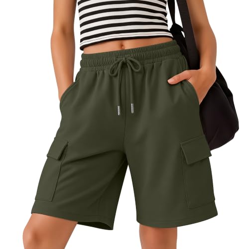 Girls' Cargo Bermuda Shorts - Knee Length