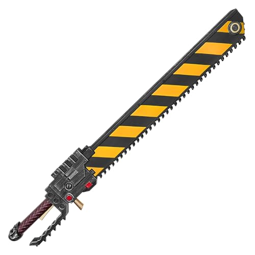 40'' War 40K Chainsaw Hammer Foam Sword – Striped Chainsword, LALAPORT