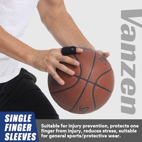 Finger Buddy Straps - Soft Fabric Splints for Single Finger Support - Medium