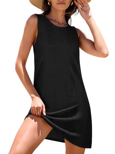 ANRABESS Women’s Swimsuit Cover Up – Black, Medium