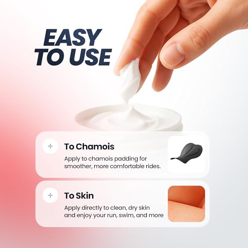 Anti-Chafe Cream for Cycling & Running - Non-Greasy Formula