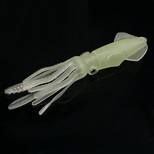 Luminous Octopus Trolling Fishing Lures - 4.13 Inch, Glow in the Dark, 5pcs