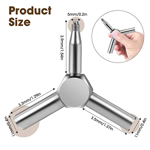 3-in-1 Airsoft Valve Key Tool - Stainless Steel Gas Wrench