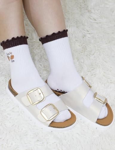 Non-Slip Pilates Grip Socks for Women - Athletic Yoga Barre Socks - Coffee