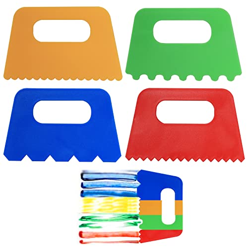 Plastic Scrapers, Scraper Sculpture Tool Pottery Tools Paint Scrapers Tools, Pack of 4