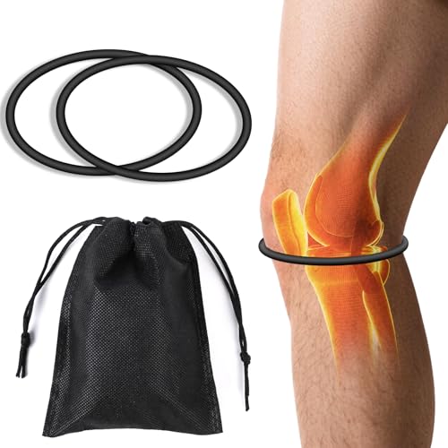 Patellar Tendon Knee Strap for Pain Relief - 2PCS Black Set