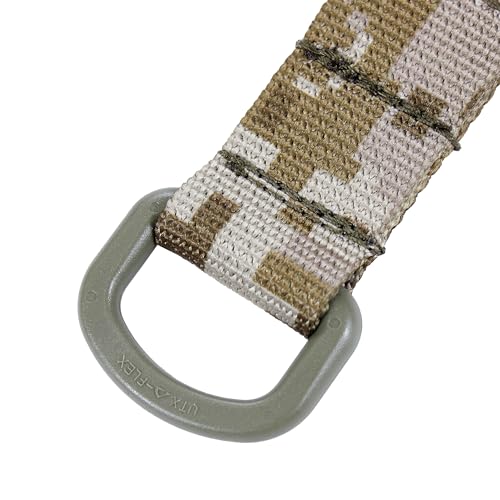 MOLLE D Ring T Mount Bar - Tactical Glove Hook Clip - Desert Camouflage