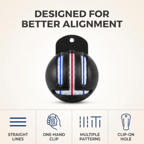 Golf Ball Alignment Tool Set - Fade-Resistant Marking System