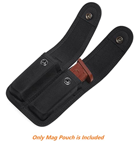 Nylon Double Magazine Pouch - Duty Belt MOLLE Holster for 9mm & .40 Cal Magazines