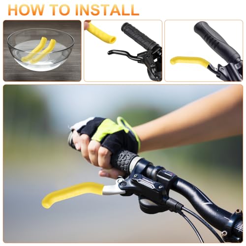 Silicone Bike Brake Lever Cover - Anti-Slip - White