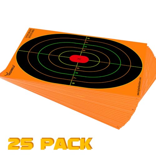 Bullseye Splatter Paper Targets - 25 Pack - 12x18 Inch